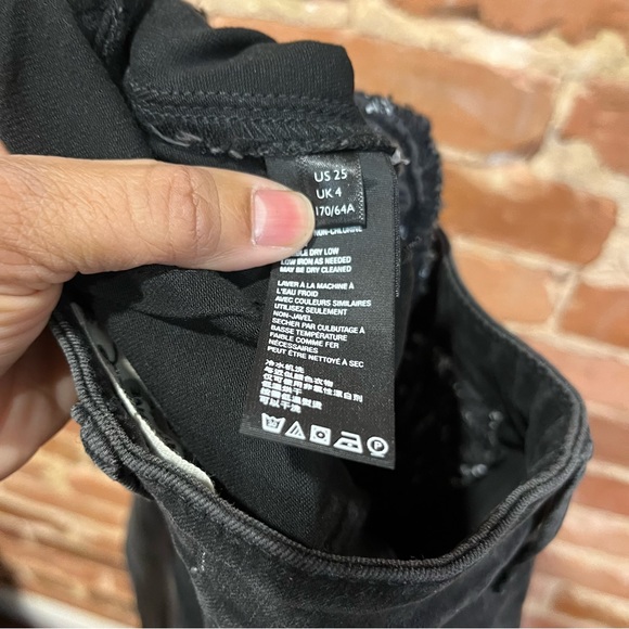 NEW We the Free Free People Flare Bell Bottom Jeans size 25 Floral Panel Stretch - Picture 7 of 8